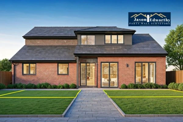 Home extension focusing on boundary line Staveley