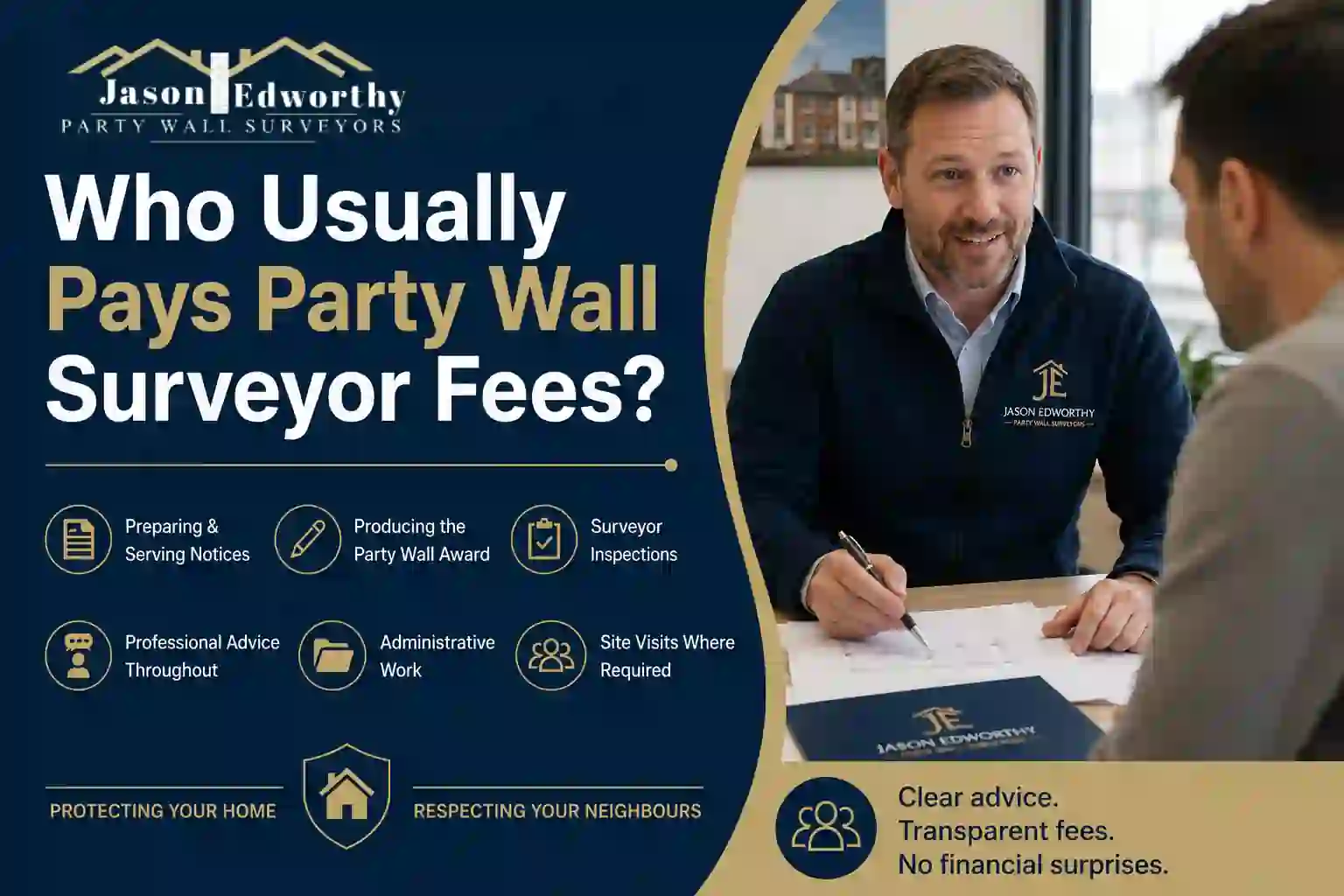 Who Usually Pays Party Wall Surveyor Fees Staveley?
