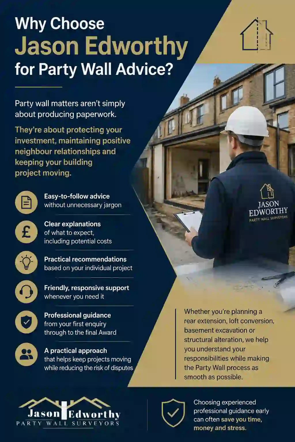 Why Choose Jason Edworthy for Party Wall Advice Staveley?
